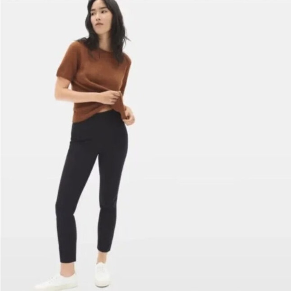 Everlane The Side-Zip Stretch Cotton Pant Black